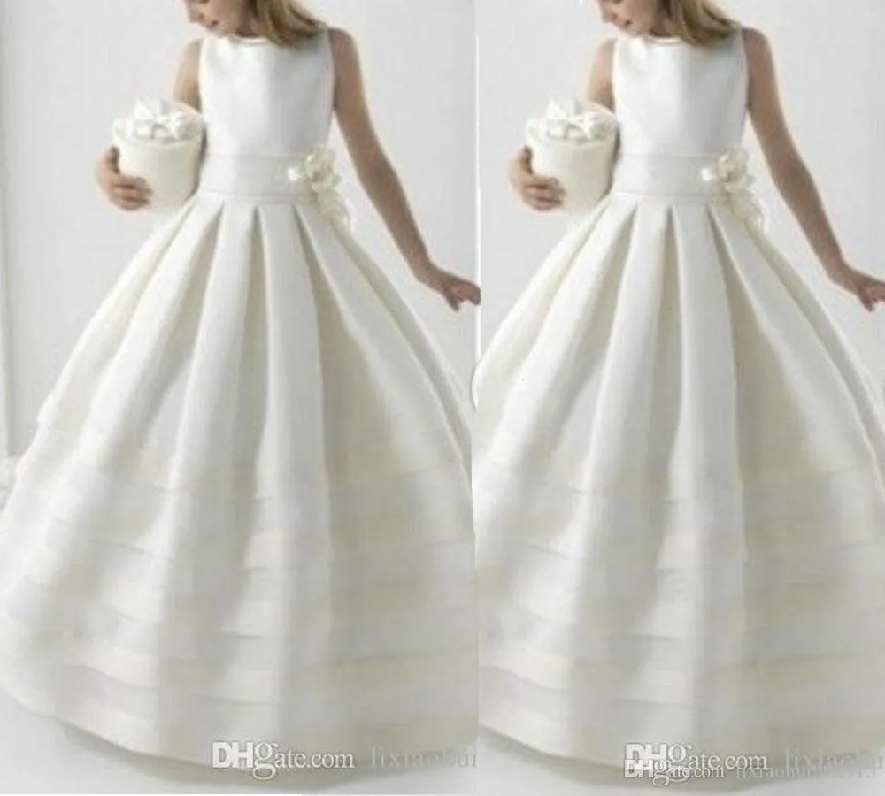 Two Piece Handmade Pageant Dresses With Jacket Ball Gowns For Girls Flower Girl Dress 2018 Holy First Communion Dresses For Weddings Formal