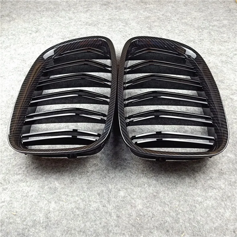 Prawy lewy wygląd węglowy Auto przednie grille ABS Materiał ABS Grill Grille dla 5 serii GT F07