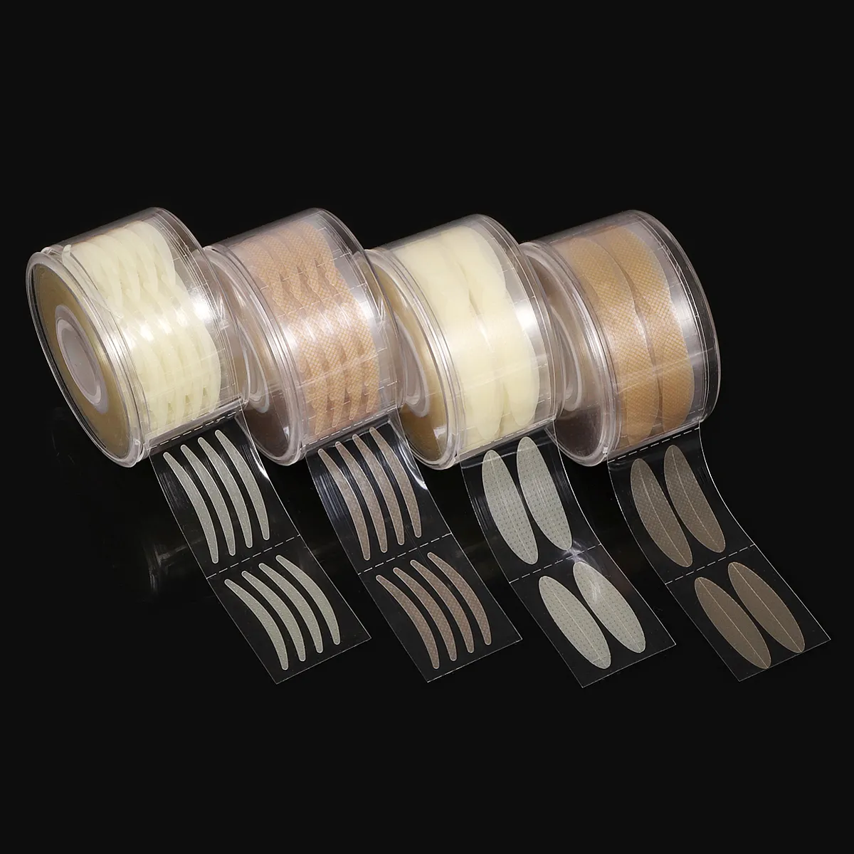 Tape 600pcs S / L pálpebra Sticker Invisíveis dobra dupla pálpebra pasta transparente Beige Stripe auto-adesivas olho natural Tools Tape Maquiagem