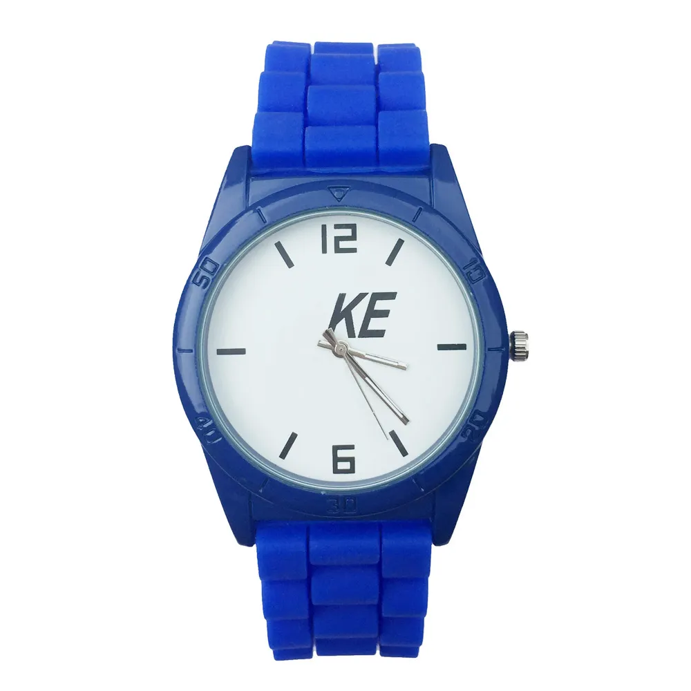 Fashion Brand women men`s unisex Silicone band quartz wrist watch N05