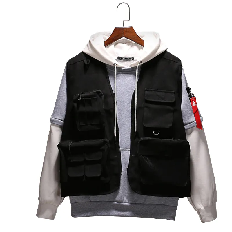 2020 nuovi gilet di marca gilet tattici da caccia neri da viaggio tasche da uomo giacche senza maniche autunnali gilet alla moda da città