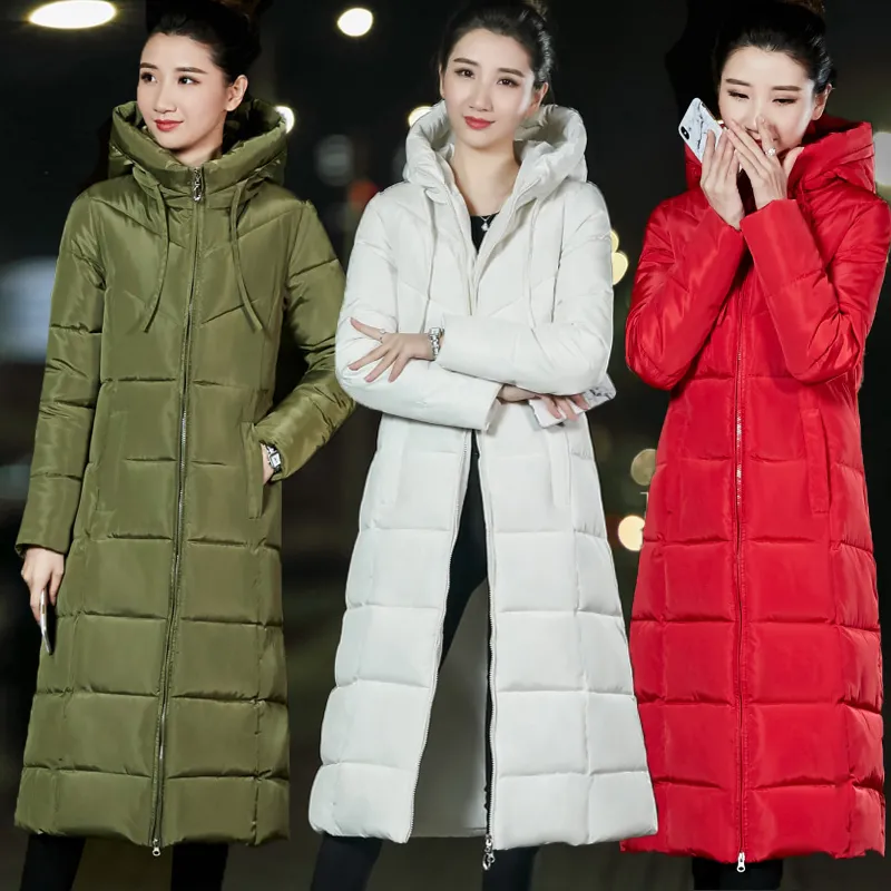 開催中セール一覧 Cotton Size Plus Down Women For Parka Hoodie Long Jacket Clothing