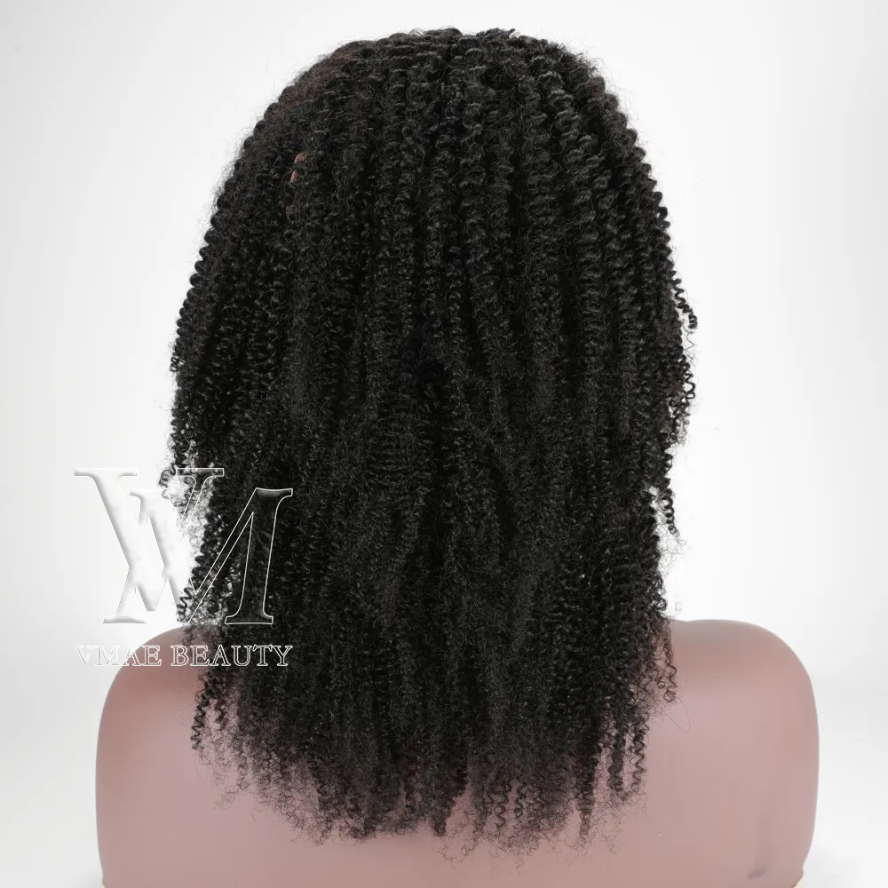 VMAE 130% 150% 180% densité u partie perruques 4a Virgin Cuticule Alignement naturel noir indien réel cheveux humains pour femmes 205k