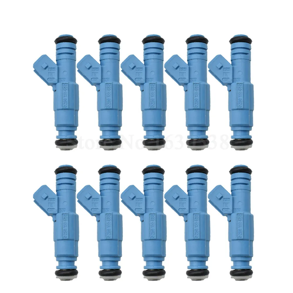 10PCS Fuel InjectorS Nozzle for VOLVO C70 I Convertible 2.3 T5 2319 180 5 Convertible 2002-2005 0280155830