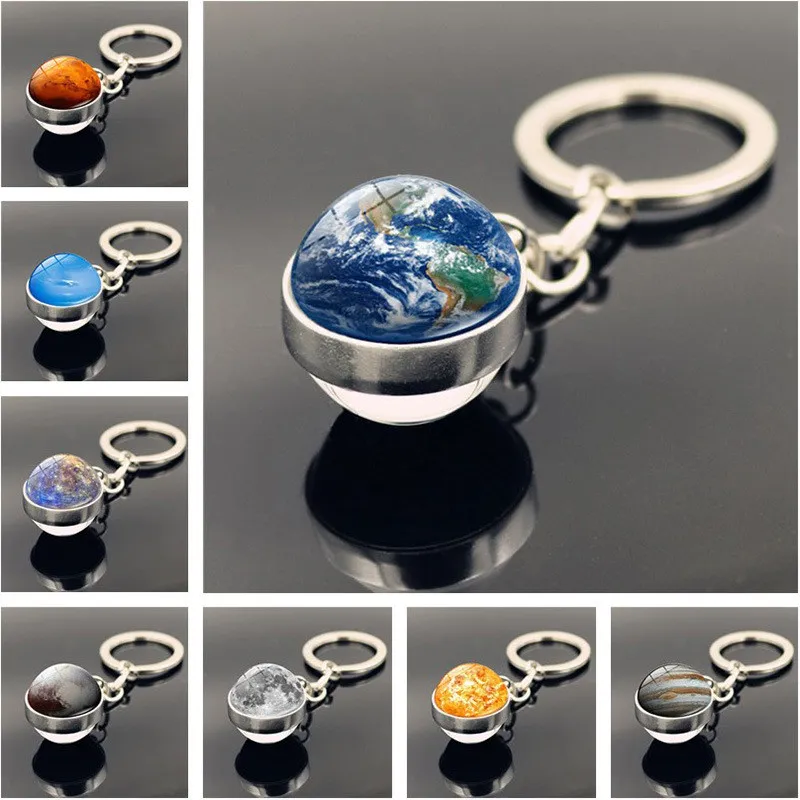 Vintage World Map Keychain Globe Earth Pendant Key Chain Americas Europe Australia Map Keychain Keyfob Christmas Charm Gifts