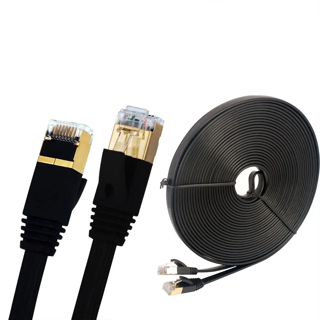 10 Pz. Connettore Schermato Plug RJ45 per Cavi di rete LAN Ethernet Cat.5 e  6 Nero