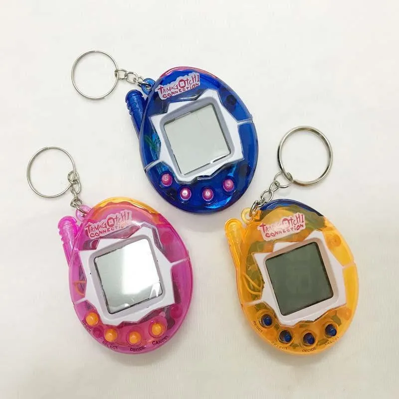 전자 애완 동물 장난감 Tamagotchi 디지털 애완 동물 빈티지 레트로 게임 계란 껍질 가상 애완 동물 사이버 장난감 참신 재미 있은 선물