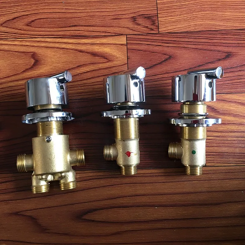 Válvula interruptora de bronze mttuzk e água fria para banheira, torneira, misturador de chuveiro, conjunto de torneira, controle de banho, válvula 213m