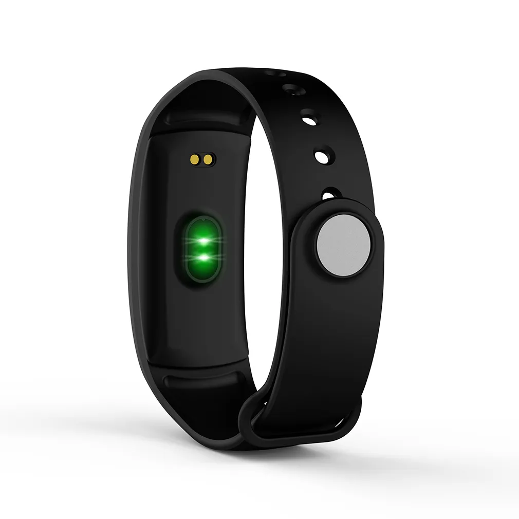 QS90 Smart Armband Blodtryck Hjärtfrekvens Monitor Smart Watch OLED SCREEN IP67 Vattentät fitness tracker armbandsur för iPhone Android