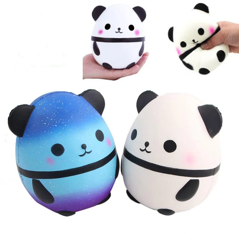 Panda Jajko Squishy Jumbo Słodkie Panda Kawaii Krem Pachnące Zabawki Dla Dzieci Doll Prezent Zabawa Kolekcja Stresowa Ulga Toy Hop Rekwizyty Bożenarodzeniowe Prezenty