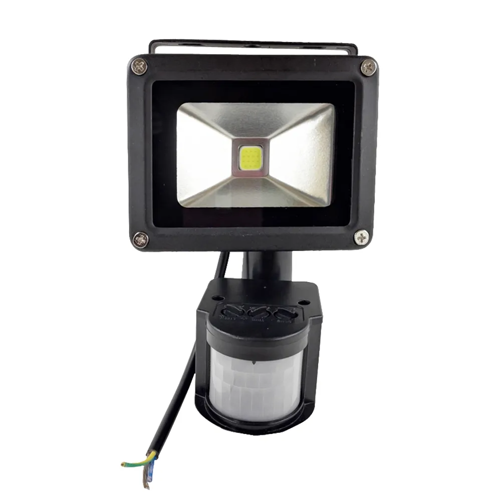 10W Waterproof a luz de inundação 85-265V do diodo emissor de luz da segurança do sensor de movimento de 800LM PIR