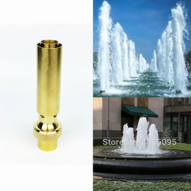 3/4" 1" 1.5" Brass Air-Blended Bubbling Jet Fountain Nozzles Spray Head For Garden Pond