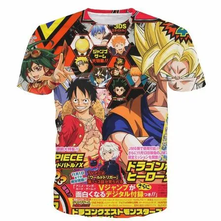 Heren T-shirts T-shirt Mannen Anime Bleach Tee Shirts Cosplay Kleding 3D 3D Cartoon T-shirt S-5XL 8 stijlen 2019 Nieuw