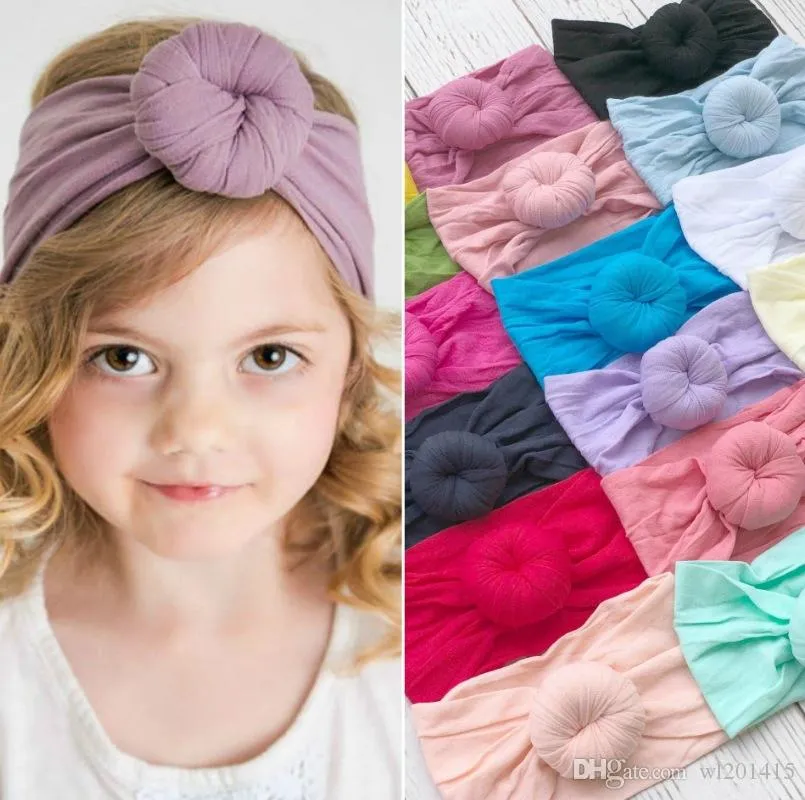 10 Bandes Cheveux Fille - Bandeaux Arc-en-Ciel Nylon Pour Enfants & Bébés