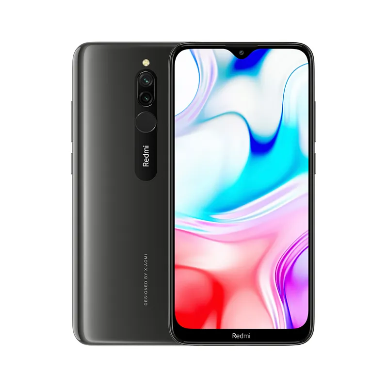 원래 Xiaomi Redmi 8 4G LTE 휴대 전화 4GB RAM 64GB ROM Snapdragon 439 Octa Core Android 6.22 "전체 화면 12.0MP AI 얼굴 ID 지문 5000mAh 스마트 휴대 전화