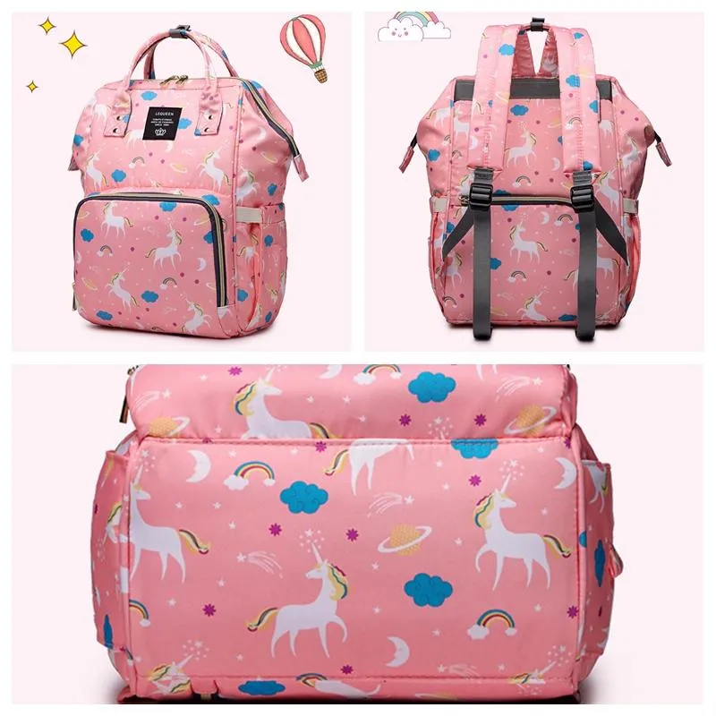 Unicorn Mommy Diaper Backpack Large Capacity Multifunctional DH1099 ...