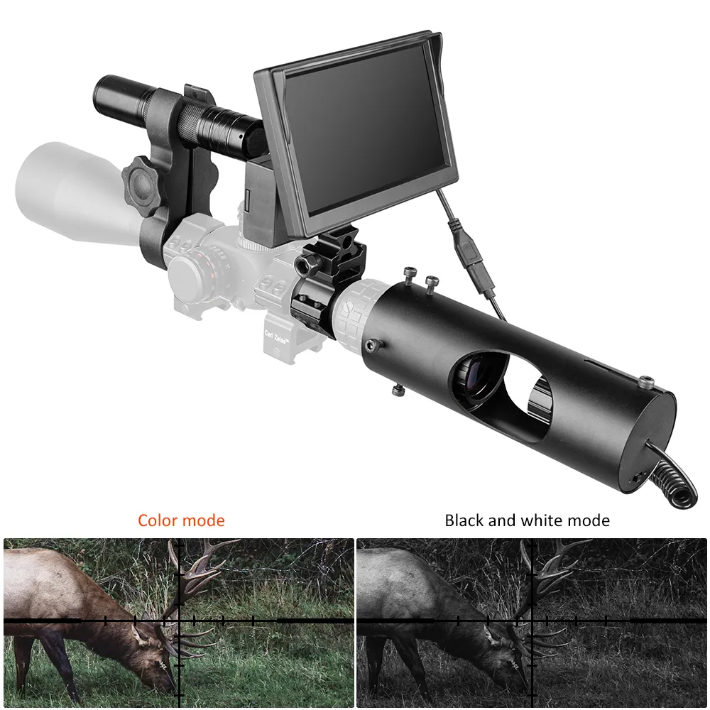 Night Vision Riflescope Jacht Scopes Optics Sight Tactical 850nm Infrarood LED IR Waterdichte Nacht Vision Apparaat Hunting Camera