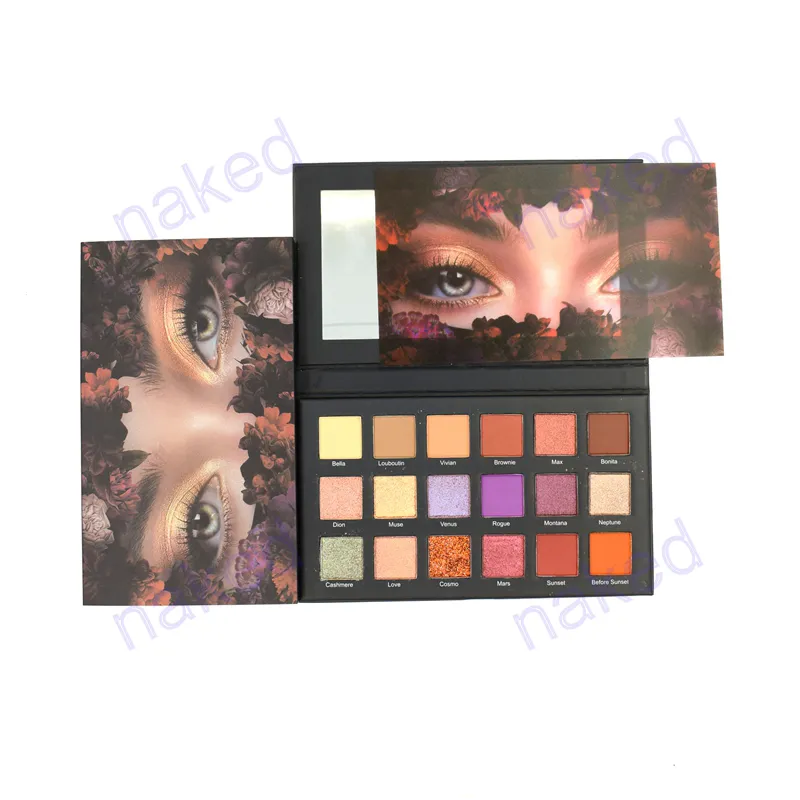 18 color mix matte shimmer glitter palette eye shadow cardboard marble make up makeup eyeshadow palette