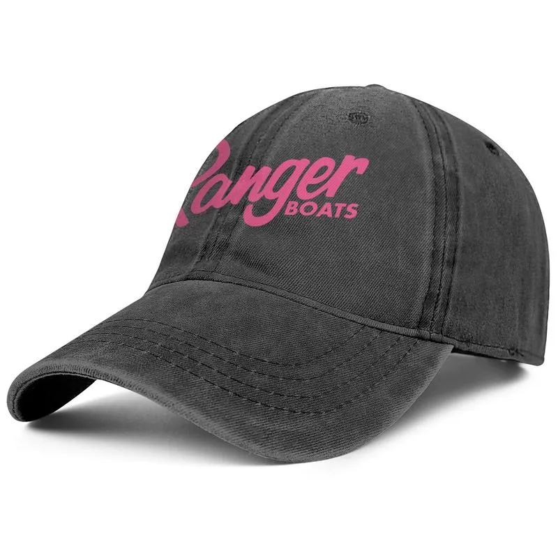 Ranger båtar svarta fiskebåtar basbåt unisex denim baseball cap anpassad design dina egna hattar rosa cancer bröst flash gol278q