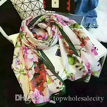 High quality silk scarfs fashion ladies decorative scarf 180*90cm European style tie with box