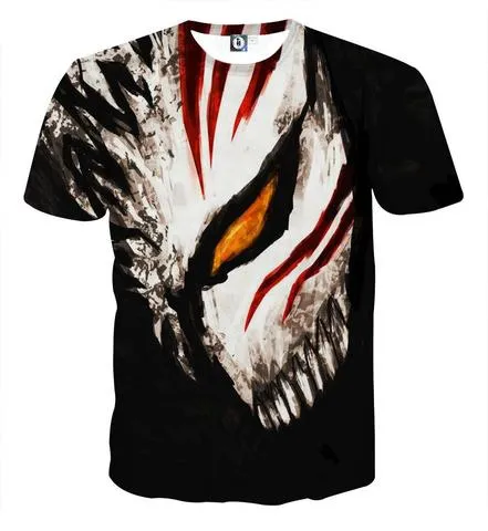 Bleach Tシャツ男性アニメTシャツコスプレシャツメンズTシャツNovetly Tees夏半袖ファッションストリートウェアS-5XL