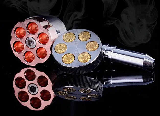 送料無料2 Revolver Pipe Grinder Pipe 12cm用タバコパイプ粉砕機喫煙パイプ