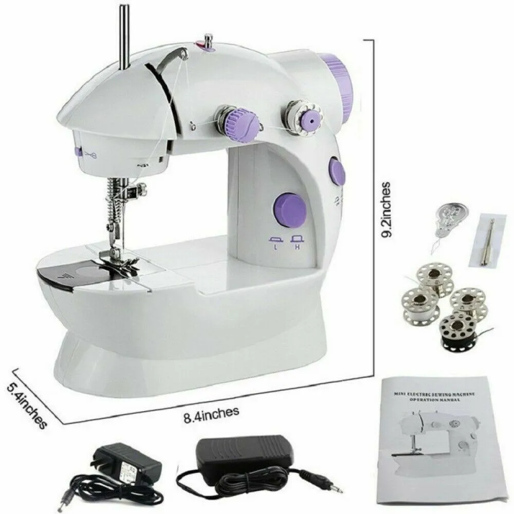In Stock ! DHL Ship !Mini Electric Sewing Machine Portable Household
