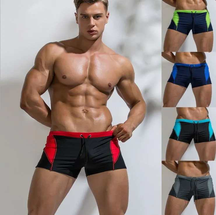 Sexy males Beach Swimsuit mens designer Sexy Swimwear creative design Swim Suits Boxer Shorts Maillot De Bain bathing suit New Arrival