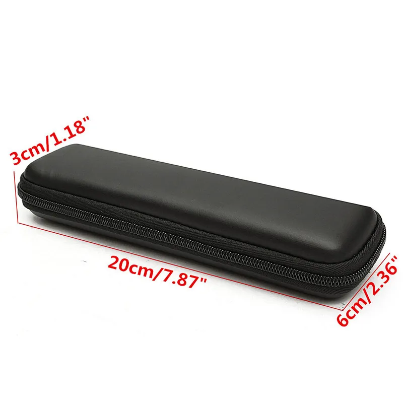 Portable EVA Black Hard Shell Pencil Case Protective Storage Case