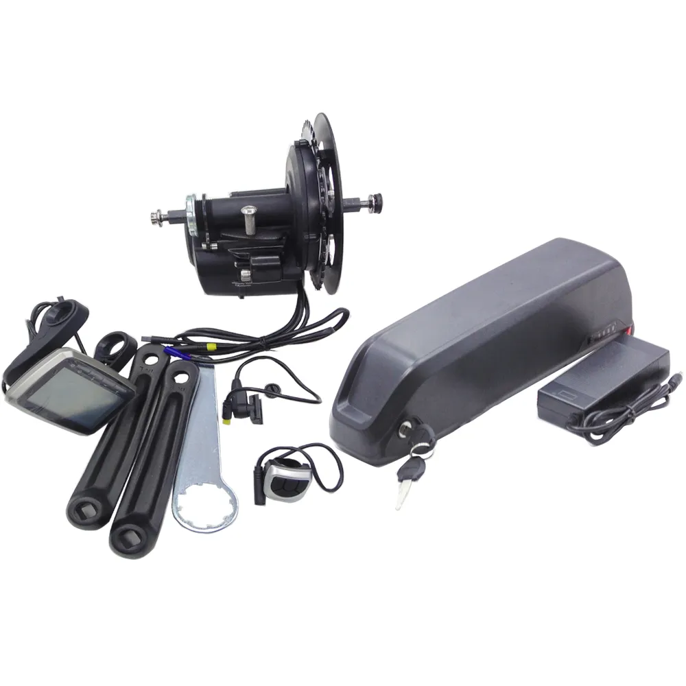 Bateria de tubarão 36v 10ah 12ah 15ah Ebike Baterias Baterias Torque Sensor Tongsheng Tsdz2 Kit 36Volt 250W