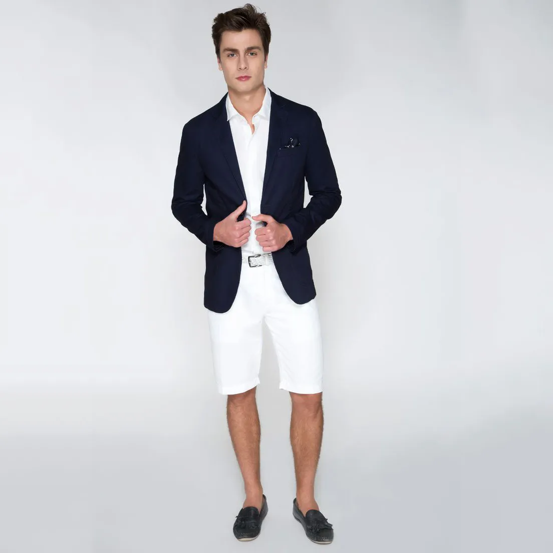 Navy Blue Charles Tyrwhitt Suits With White Pants Perfect For Beach