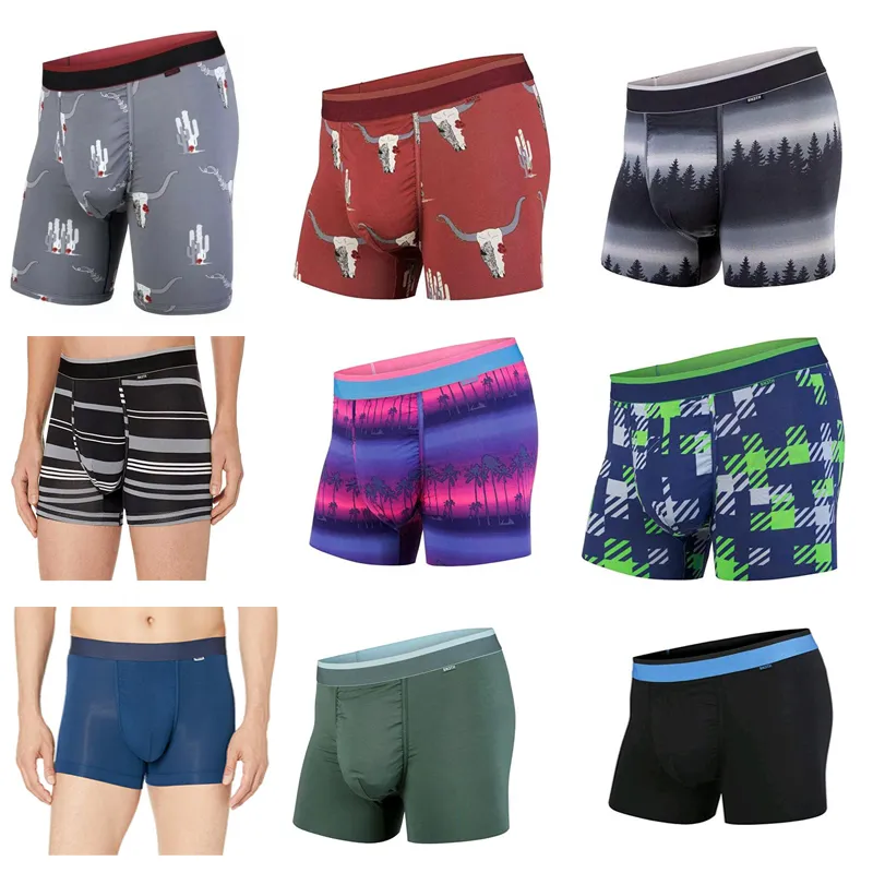 Mens Soft Modal Trunk/Boxer Boxer Underwear Men With Seamless Pucker ...