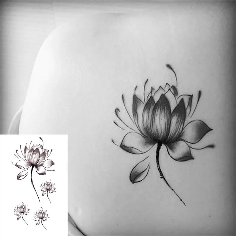 Flash Temporaire à Coller - Tatouages 5 Plumes Noires - Corps, Fête, Cadeau - Neuf Sous Emballage