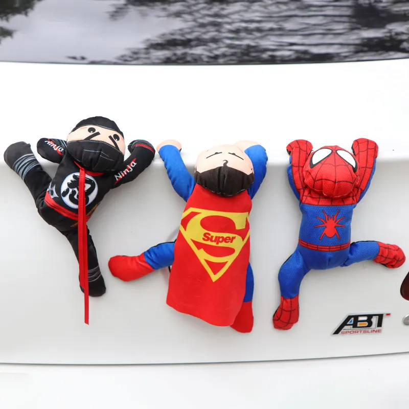 Spider Man Plüschtiere Ninja Kuscheltiere Puppe Auto Dach Dekorieren Magnet  Verschiedene Stile 18yl F1 Von 7,15 €