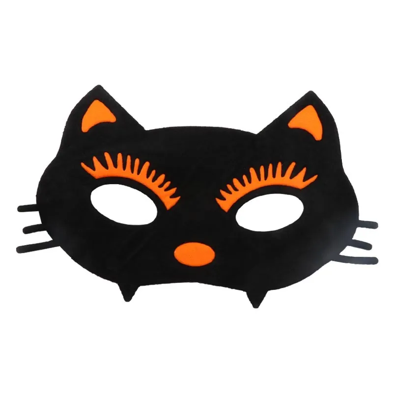 Creepy White Cat Mask Cosplay Angry Cat Mask Halloween Party Masks