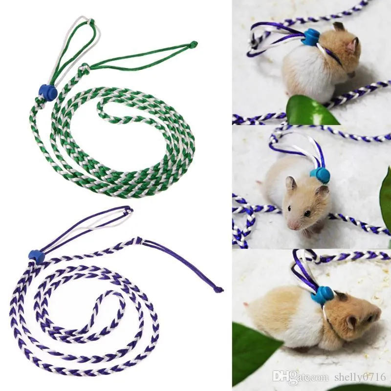 1.4m Adjustable Pet Hamster Leash Harness Rope Gerbil Cotton Rope