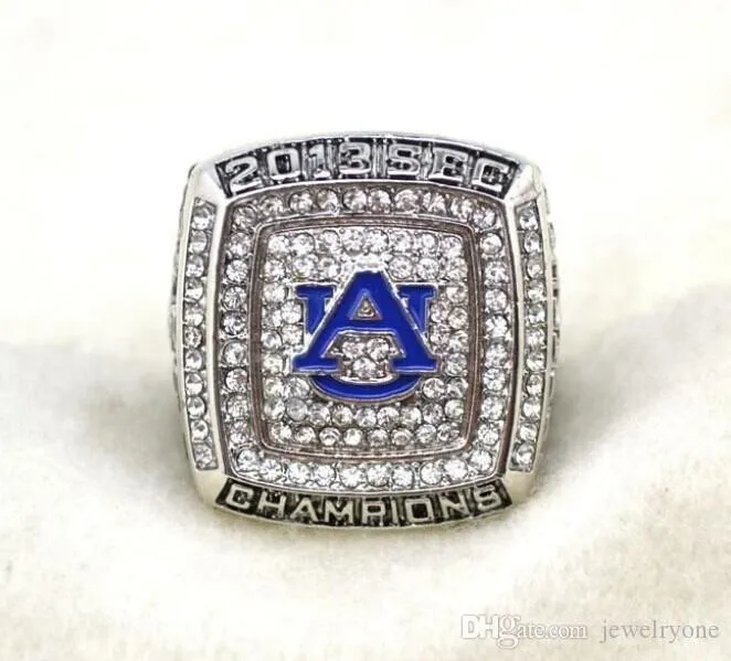Pierścionki sportowe 2013 Auburn Tygrysy NCAAF SEC BCS National Championship Ring Mason dla człowieka