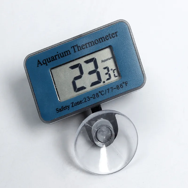 Thermomètre numérique LCD étanche pour Aquarium, 50 pièces/lot, avec ventouse, Mini thermomètre Submersible pour température de l'eau