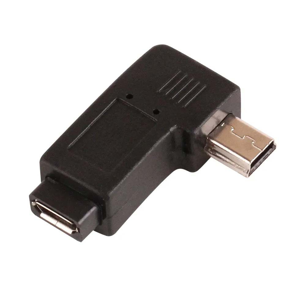 90° Adapterkabel: Micro-USB Stecker (links) Auf Mini-USB Buchse – Für MP3, Kamera & Mehr