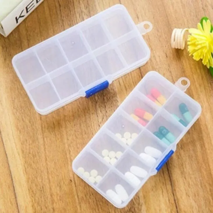 10 Compartment Small Organiser Storage Plastic Box Craft Nail Fuse Beads  Argos Square Storage Container Supplies LX1327 From Lindsay_sz, $0.6