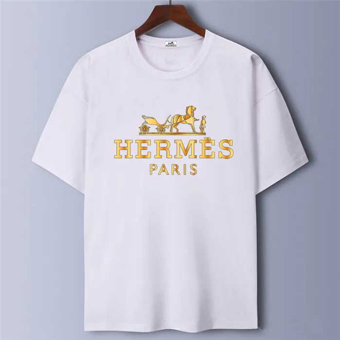 19SS / Hermès las mujeres de los la camiseta de la marca de verano camisa