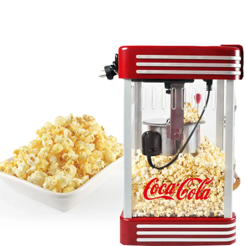 Wielofunkcyjny Hot Air Popcorn Maker 310W Retro Zdrowe i Bezpośrednia Maszyna Popcorn Red Narzędzia dla rodziny