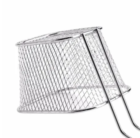 Kitchen Tools Strainers Chicken Wings Snack Filter Electroplate Screen Basket Fries Baskets