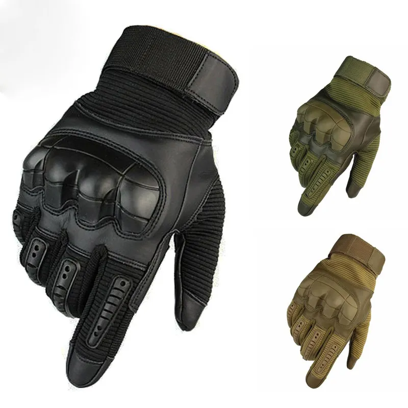 Touch Screen Tactical Gloves Exército exterior treking a escalada Paintball tiro Airsoft combate duro Knuckle completa luvas de dedos