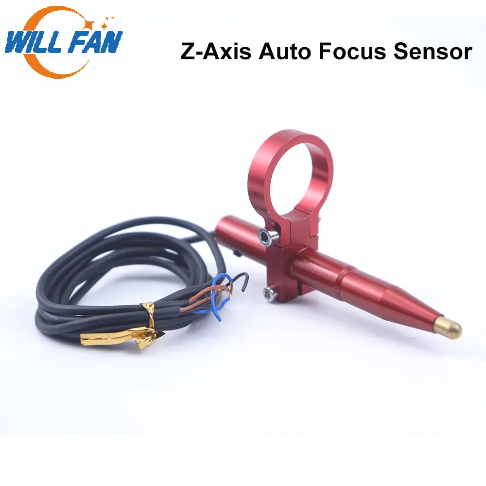Will Fan – capteur de mise au point automatique, axe Z, diamètre 24, 25mm, pour Machine à graver au Laser Co2, levage automatique de la Table de haut en bas