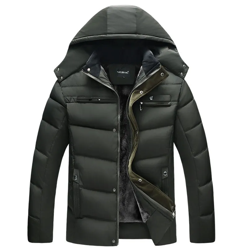 Neue Herren Daunenjacke Wintermantel Kapuzenjacken Herren Outdoor-Mode lässig mit Kapuze verdicken günstige Daunenjacken XL-4XL