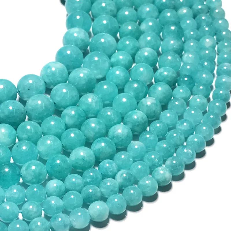 4/6/8/10/12mm Natural Stone Shell Turquoise Beads Round Loose
