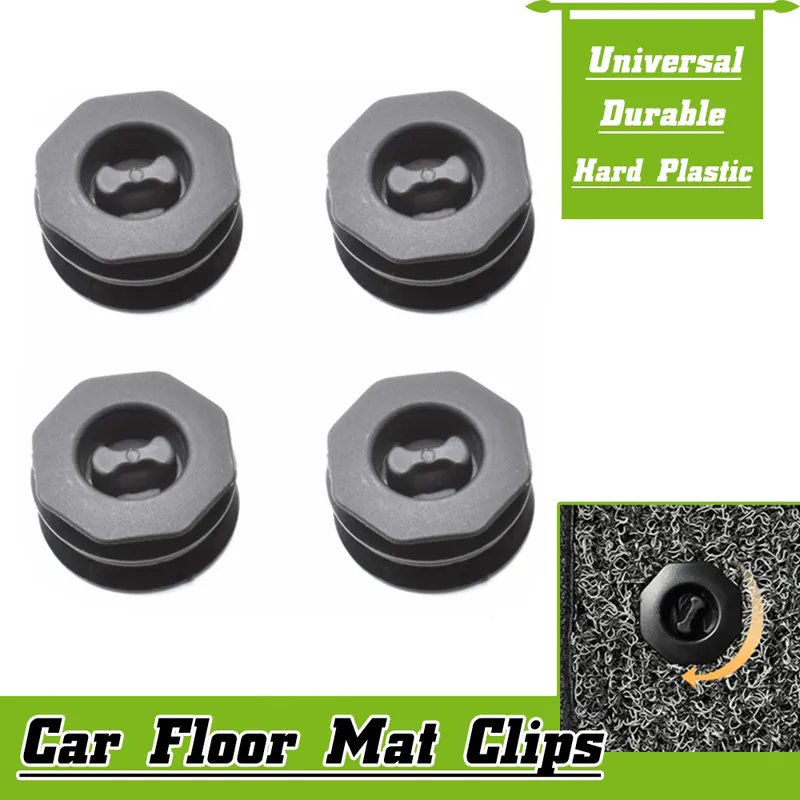 Universal Auto Fußmatten Anti Slip Clips Halter Schwarz Auto