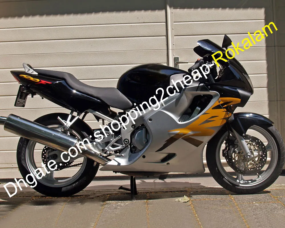 Motorcycle Fairings For Honda CBR600 F4 CBR 600 600F CBRF4 CBR600F4 Sliver Black Bodywork Fairing 99 00 1999 2000 (Injection molding)