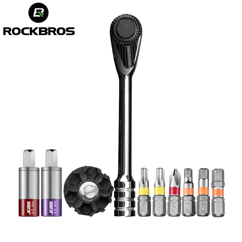 ROCKBROS Kit Di Attrezzi Multifunzione La Riparazione Della Bici Chiave  Dinamometrica Cacciavite Da Ciclismo MTB Set Di Chiavi A Cricchetto  Bicicletta In Carbonio Da Strada Da 95,32 €